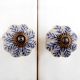 Purple Leaf Dresser Knob