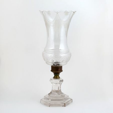 Clear Vintage Glass Lamp