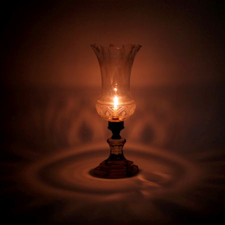 Clear Vintage Glass Lamp