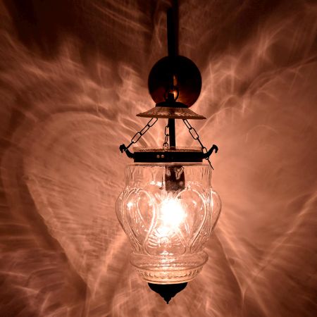 Cut Glass Pineapple Wall Lamp