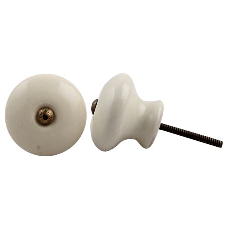Cream Ceramic Knob