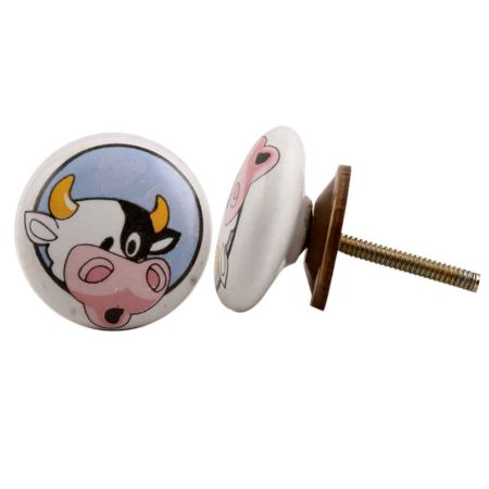 Bull Ceramic Knob