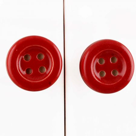 Red Ceramic Button Knob