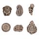Set of 6 Piece New Mix Wooden Printing Block
