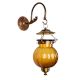 Orange Pumpkin Shaped Glass Lamp