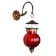 Maroon Pumpkin Shaped Glass Hanging