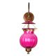 Pink Pumpkin Shaped Glass Wall Lamp