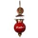 Maroon Pumpkin Glass Wall Lamp