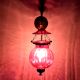Pink Melon Shaped Hanging Lamp 