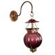 Plum Melon Shaped Glass Hanging
