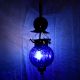 Cobalt Blue Melon Shaped Glass Hanging