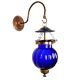 Cobalt Blue Melon Shaped Glass Hanging