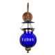 Cobalt Blue Melon Shaped Glass Hanging