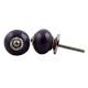 Purple Ceramic Knob Small