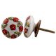 Orange Floral Pattern Knob