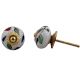 Multicolor Leaf Crackle Ceramic Dresser Knob