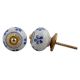 Blue Flower Crackle Ceramic Drawer Knob Online