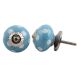 Sky Blue Dotted Ceramic Knob