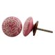 Pink Etched Flat Knob