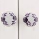 Purple Floral Knob