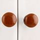 Brown Flat Medium Knob