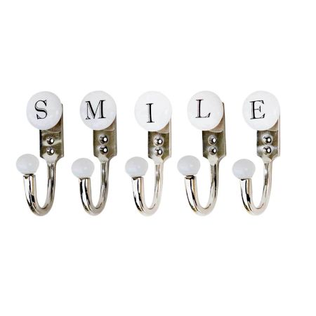 SMILE White & Black Alphabet Hooks (Combo Pack)