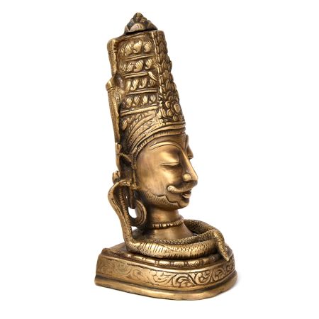 Bronze Lord Muniswaran God Shiva Head Statue