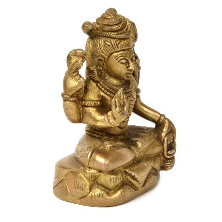 Lord Shiva Seated Bronze God Statue