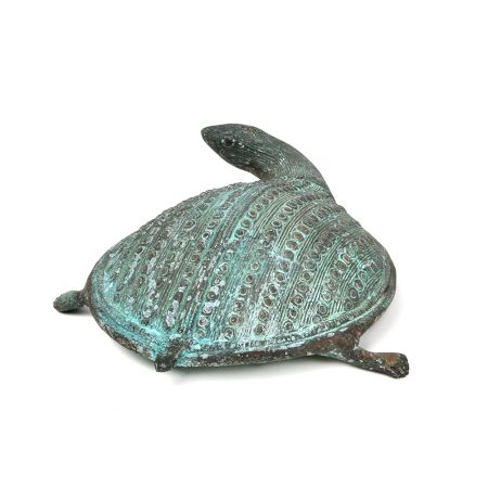 Bronze Alloy Metal Turtle Figurine
