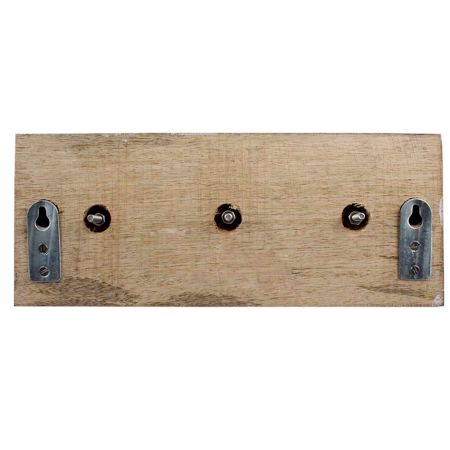 White Orange Dot Wooden Hooks