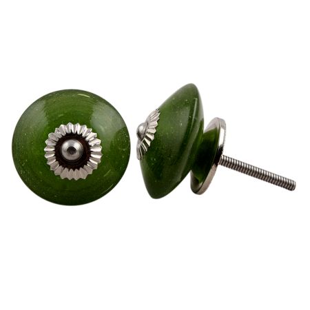 Dark Olive Green Knob