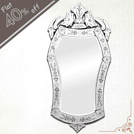 Oval Venetian Mirror-50 inches X 26.5 inches