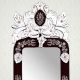 Brown Long Venetian Mirror-46.5 inches X 16 inches