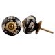 Black Painted Leaf Knob