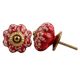 Red Etched Melon Knob