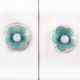 Sea Green Flower Cabinet Knob