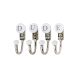 DUDE White & Black Alphabet Hooks (Combo Pack)