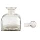 Square Shaped Leaf Decorative Glass Bottle