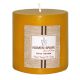 Antique Sandalwood Scented Smooth Pillar Candle (3 Inches X 3 Inches) 