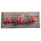 Red White Dot Wooden Hooks