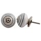 Dark Grey Striped Knob