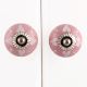 Pink Heart Ceramic Knob (1)