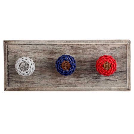 Mix Rexine Wire Wooden Hooks