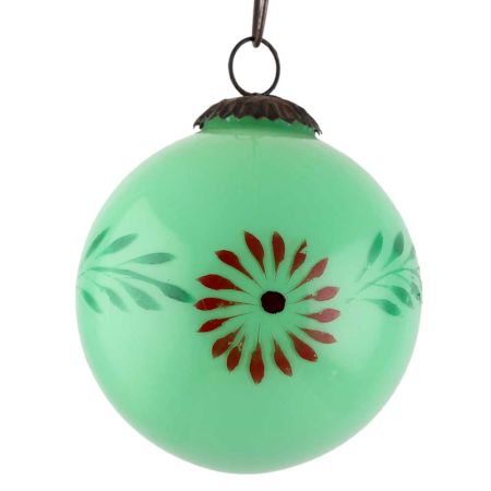 Green Round Flower Christmas Hanging