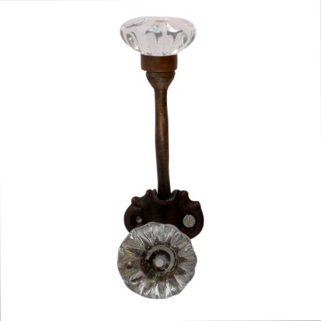 Clear Paneled Sides Glass Iron Hook