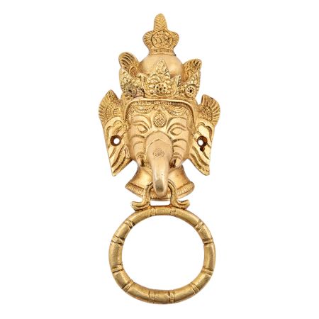 Brass Big Ganesha Door Knocker