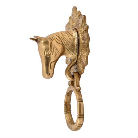 Horse Head Brass Door Knocker