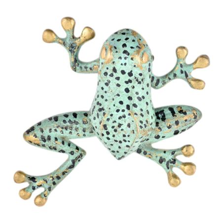 Brass Green Frog Door knocker