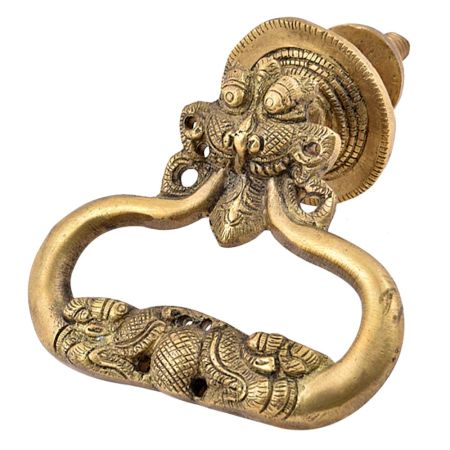 Golden Dragon Face Door Knocker
