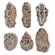 Set of 6 Piece New Mix Wooden Printing Block